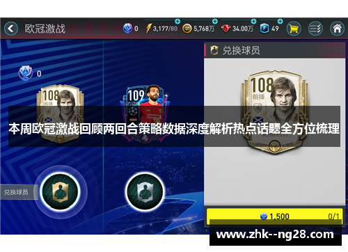 本周欧冠激战回顾两回合策略数据深度解析热点话题全方位梳理 本周欧冠激战回顾两回合策略数据深度解析热点话题全方位梳理